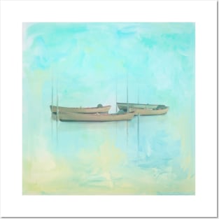 Tranquil Shores - Boats Posters and Art